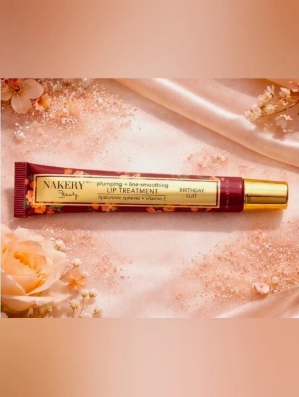 💋 Nakery Beauty Nude Plumping + Line Smoothing Lip Treatment (Birthday Suit) 💋